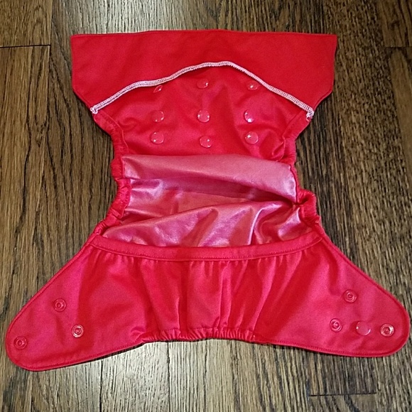 Diaper Safari Diaper Cover Red - Picture 2 of 3